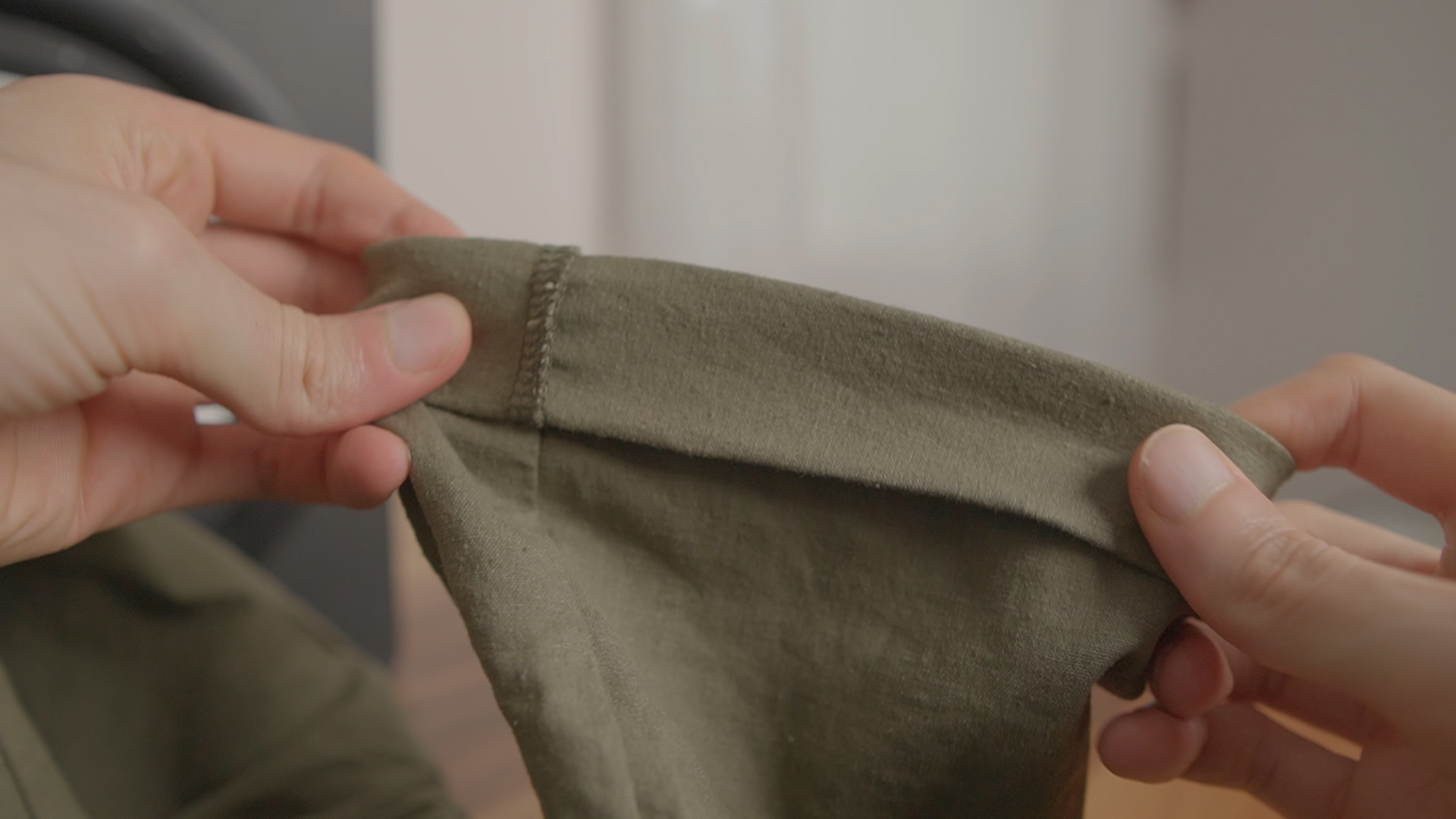 Seed Pants Antidote Cuff Stretch Desk Closeup
