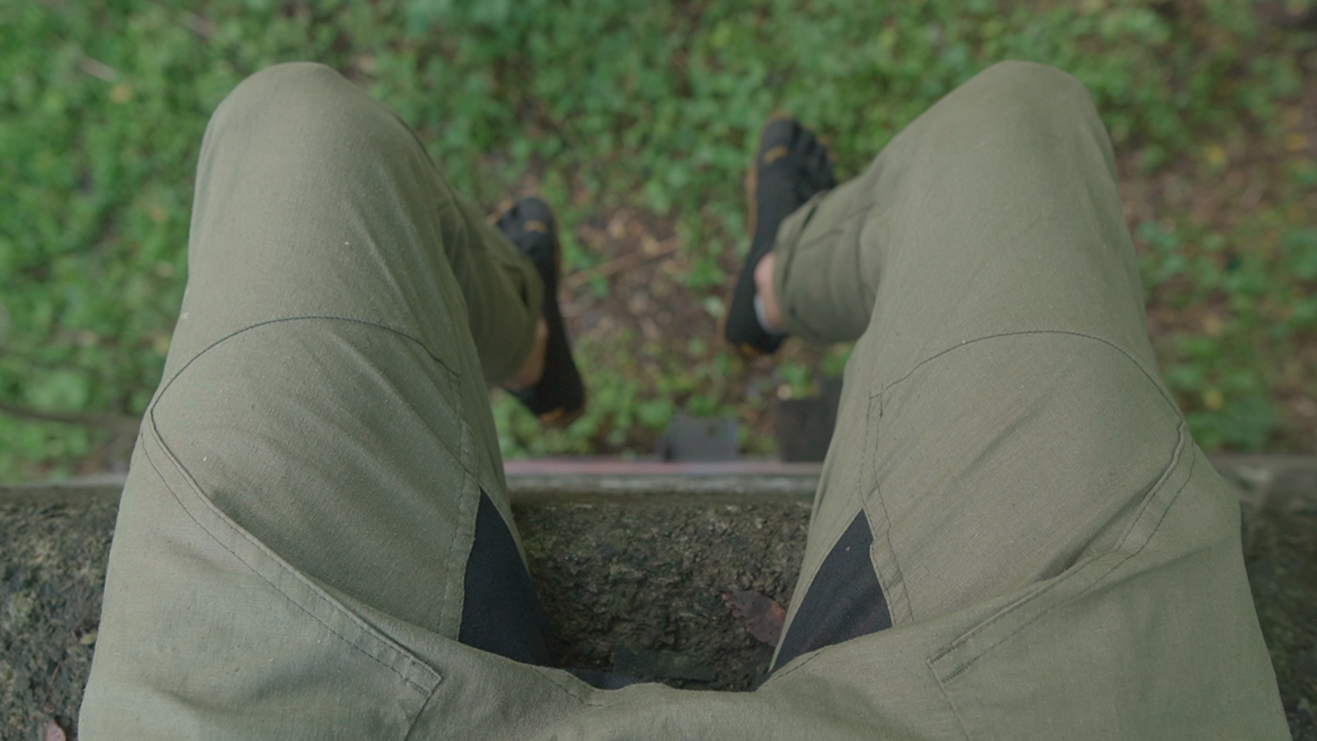 Seed Pants Antidote Concrete Wall Dangel Legs Ledge