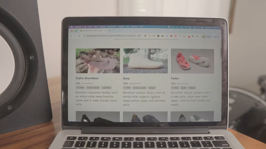 Barefootwear Shoe Finder Tool