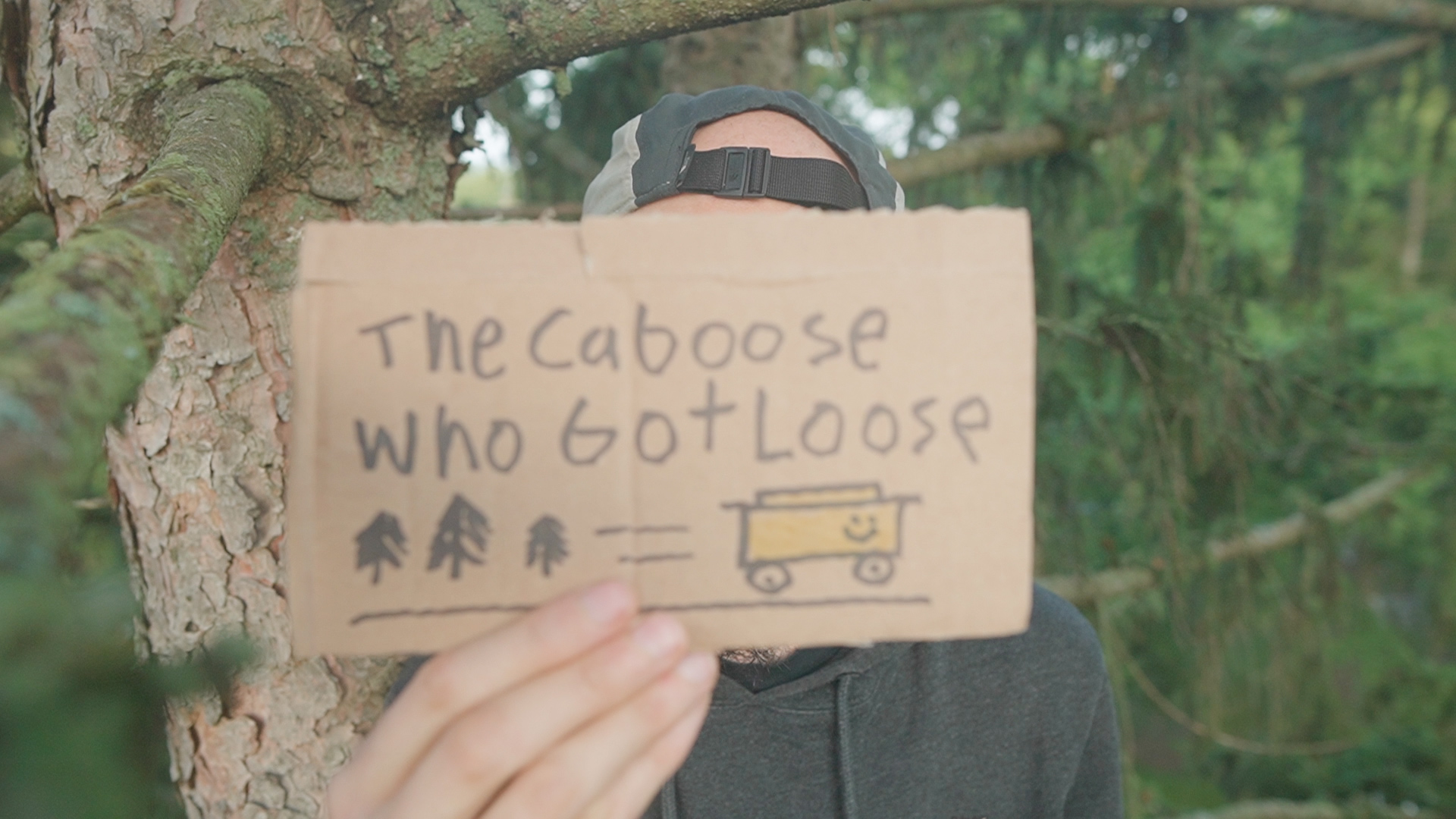 Caboose Cardboard Pine Tree